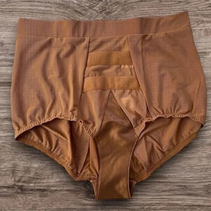 Free People x WE ARE HAH Hi Wasted Panty Brown Sugar MEDIUM NEW w/ TAGS